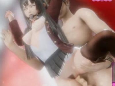 黒髪ロングの正統派美少女が義父の鬼畜レイプで肉便器化♥口枷付き立ちバックでガン突きされて絶叫イキぃ！