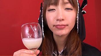 【くるみひな】「いただきまーす♡」激カワロリギャルがフェラ抜きした100発以上の精子をごっくん