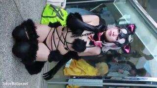 <FGO アニコス> 『この紐パンはヤバいでしょ♥』美少女激カワコスプレイヤーの悩殺！男子のデカマラ撃沈♡♡<エロすぎ>