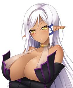 クールで美人生徒会長先輩がダークエルフでエロ過ぎて困る　hentaigame