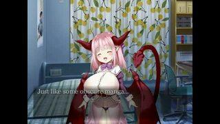 エロゲ―　巨乳おっぱいロリ娘サキュバスのでか乳にチンコ挟まれて見えないパイ圧でいっちゃう