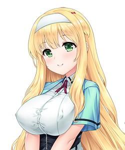 エロゲ―　満面の笑みで巨乳おっぱいパイずりするお嬢様　守りたいこの笑顔とおっぱいにザーメンぶっかけ