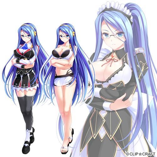 エロゲー　クール美女とベロチュー手コキでザーメンぶっかけ射精　顔もメイド服も汚れても冷静なエロエロメガネメイド