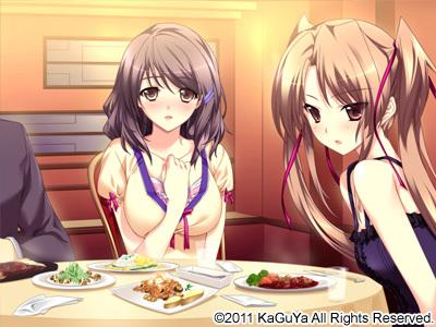エロゲ―　巨乳おっぱい美人姉妹と３Pでチンコぶち込みまくり　交互におマ〇コしてあげてザーメン全身ぶっかけ