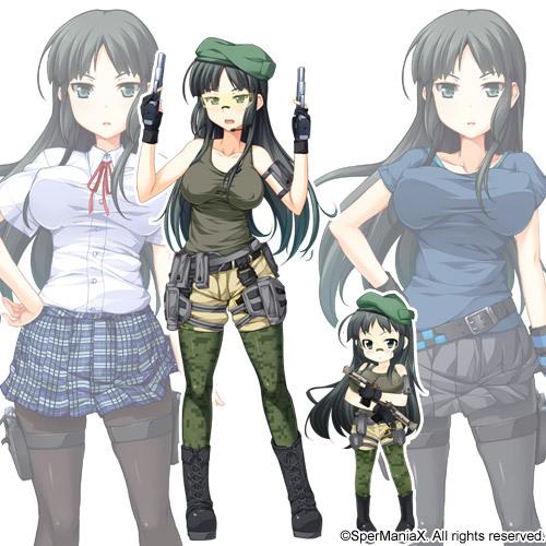 エロゲ―　パンツずりおろして黒髪ロング巨乳おっぱい美人先輩のアナルやおマ〇コにチンコ強制ぶち込みザーメン中出し