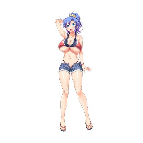 エロゲ―　チンポをセンずりされてザーメンをぶっかけられる巨乳おっぱい美女　エロい体してるから
