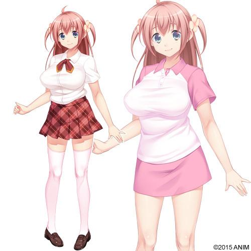 エロゲ―　幼馴染美少女は巨乳おっぱいで尊敬する先輩に迫られておチンポ挿入を許しました