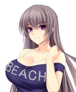 自慢の爆乳でおチンポにおっぱいスリスリ　綺麗な顔にぶっかけてもオールオッケー　hentaigame