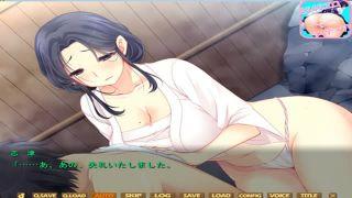 エロゲー　温泉地の美人巨乳おっぱい女将さんと温泉エッチ開始　処女でした