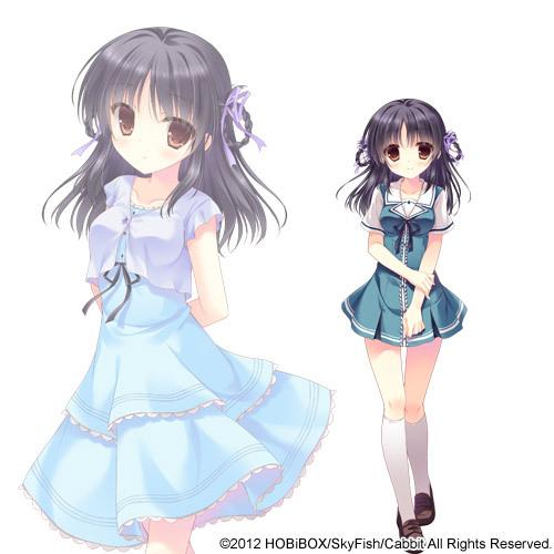 エロゲ―　黒髪ロング美少女幽霊とお風呂　悪戯におっぱい揉み揉みこのちっぱいの感触がたまらんな