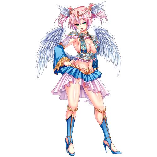 エロゲ―　天使と６９でチンコの先っぽ舌でペロペロされて気持ちよくて精子がドピュドピュだよ