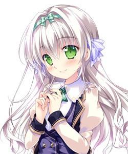 エロゲ―　美乳ちっぱいでパイずりを一生懸命する銀髪美少女　ザーメンミルクぶっかけられて綺麗な顔が白濁に染まる