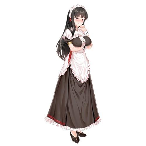 エロゲ―　黒髪美人の年上お姉さんメイドの巨乳おっぱいパイずりでザーメンぶっかけおっぱいドロドロに