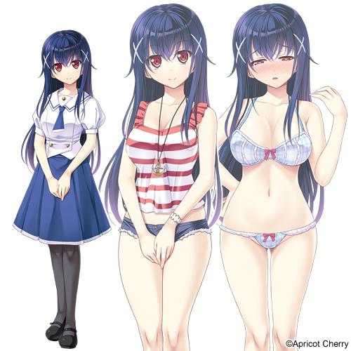 エロゲ―　実はエッチに興味深々な黒髪ロング清楚系美人生徒会長　お仕置きと言ってエロい事しか求めてこない巨乳おっぱい