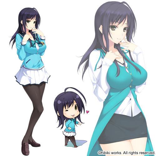 エロゲ―　黒髪和風の美人先輩　巨乳おっぱいでパイずり青姦騎乗位SEX　ってか先輩エロい事結構知ってるのね