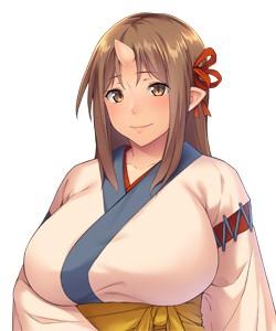 爆乳おっとりオニヨメ　献身的につくすタイプで中出し孕ませエッチしまくり