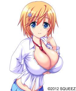 エロゲ―　突然メタモルフォーゼで巨乳おっぱい女子になっちゃう男の娘　窓にでか乳押し付けてパコパコといい具合