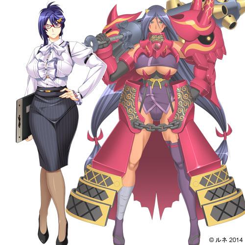 エロゲ―　拘束されたあげくでか乳の乳首つままれて引っ張られ感じまくる悪の女幹部