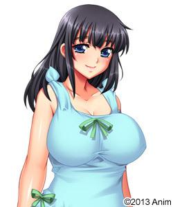 エロゲ―　巨乳おっぱい美人管理人を押し倒しザーメンぶっかけ、汚したのでお風呂でもう一発中出しSEX