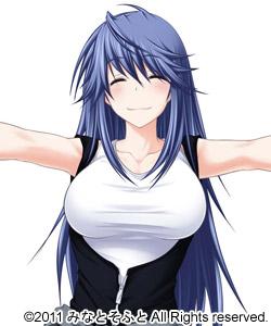 エロゲ―　天真爛漫美人お姉さんの巨乳オッパイ揉みしだきチンコ挿入、体中にザーメンぶっかけ射精に大喜び