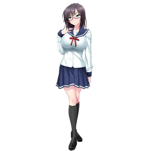 エロゲ―　巨乳おっぱい眼鏡美人姉の乳首に吸い付き授乳　最高のGカップだぜと好き放題に乳首責め