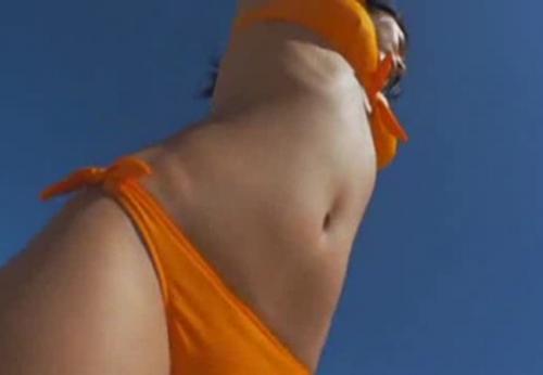 川村ゆきえ　乳首が勃起して浮き出てるように見えてエロいイメージビデオ