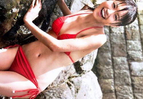 有村架純 たわわのおっぱいを水着で揺らすとかエロくてたまらないんだが