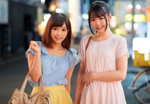 終電を逃したホロ酔い女子大生2人をナンパで声をかけて3Pセックス！