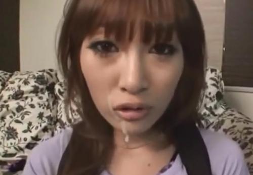 明日香キララ　精子をぶっ掛けたら鼻水たらしたみたいになった