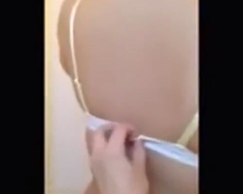 【個人スマホ撮影】カップル流出！お風呂でイチャついてテンション高めのセックスをする巨乳美女！中出し種付け膣内射精！