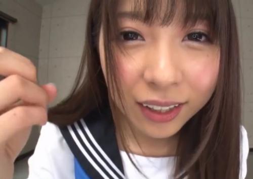 【隠語オナサポ】「私のパンツ見ながらオナニーしてね♡」美少女JKがパンチラ手コキで誘惑痴女主観エロ動画！