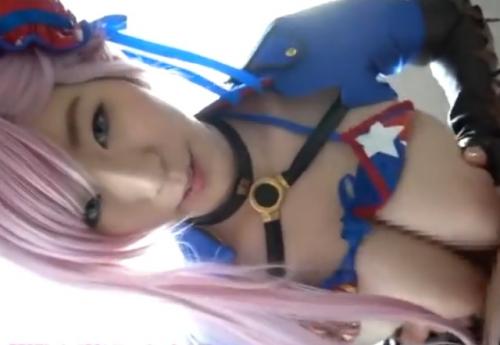 【個人撮影】巨乳コスプレ美女とハメ撮り中出し種付けセックス！素人ユーチューバーの色白もち肌に包まれる主観パイズリ流出！