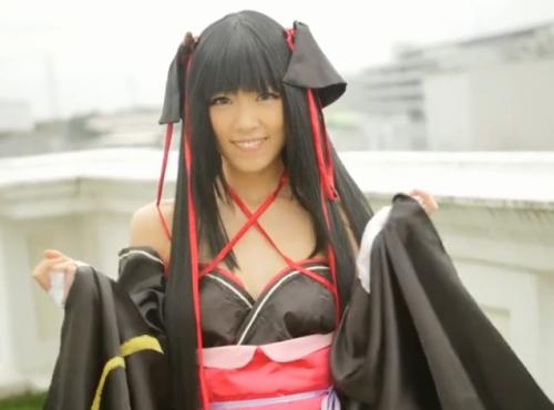 【コスプレ】黒髪和服美少女のアナルとパイパン丸見えオナニー！電マでガチイキ！ねっとりフェラもエロ過ぎる！