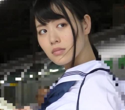 【JK痴漢レイプ】清楚な美少女が電車で手マンされチンポ挿入される！マンコからザーメン滴るトイレでハメ撮り中出し種付け！
