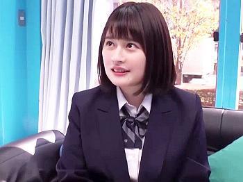【MM号×素人ナンパ】清楚系JKが彼氏の為におっぱい揉みもみエッチなバイト♪制服脱いだら超巨乳♡