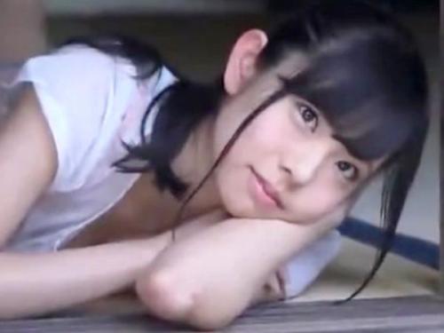 ツインテール美女JCが宿泊所でキモオヤジに大開脚マングリの状態でハメられまくる