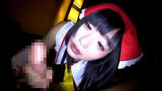 カチカチじゃん、、パイパンコスプレ娘に中出し