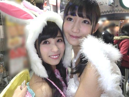 ほろ酔いでいい感じに仕上がってる天使と兎をハロウィンナンパｗｗｗ激カワJD二人組をホテルに連れ込みなし崩し！