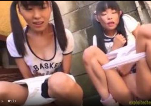 合法ロリ！？ツインテールのロリ系美少女二人が俺のチ〇ポを、、、見た目小学生の姿に背徳感と快感が倍増中ｗ