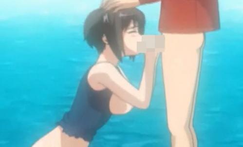 巨乳美少女がプールサイドで手コキフェラ！尻穴に肉棒を挿入されバックで連続ピストン