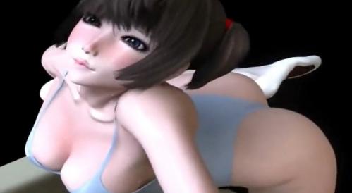巨乳美少女がオナニー！モンスターに犯されるところを想像する変態お姉さん