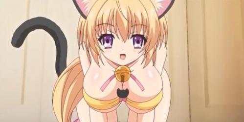 巨乳美少女が兄と中出し近親相姦！猫コスプレして男根をフェラご奉仕する淫乱妹