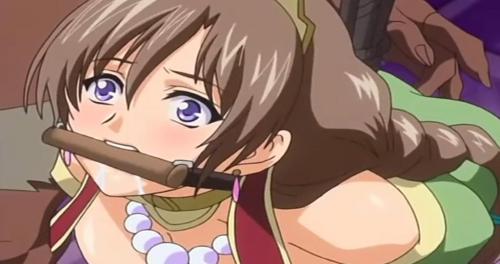 巨乳美女の女王が緊縛拘束されてオークに犯される！巨根を挿入され何度も突き上げられる