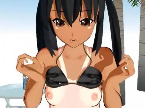 日焼け跡が残るロリ美少女が中出しセックス！フェラ抜きして騎乗位連続ピストン！