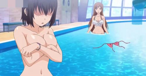巨乳美少女のビキニが外れてしまうアクシデント！誰も居ない部屋に連れて行ったら近親相姦セックス