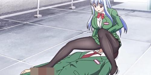 美少女JKが黒パンスト足コキ！顔面騎乗して顔に擦り付けるとおマンコから愛液が垂れてヌレヌレに！