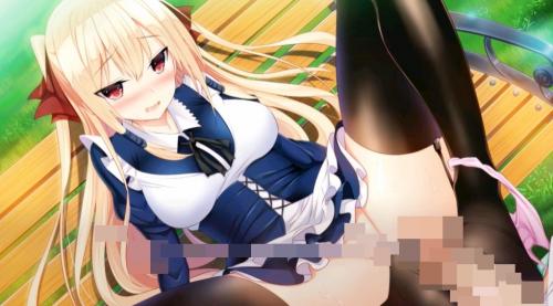 美少女メイドが足コキご奉仕！パイパンマンコに男根挿入して立ちバックで連続ピストン！