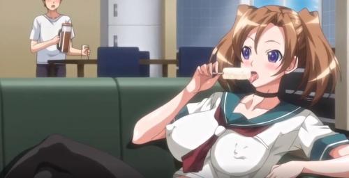 巨乳美少女JKが近親相姦！暑い夏の日に棒アイスを舐める妹が淫乱過ぎる