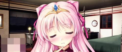 巨乳美少女がイチャラブセックス！初恋のお姫様のキス顔にがっつく主人公