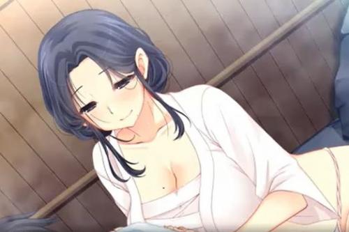 巨乳美女の女将さんに背中を流してもらう！寝所で男根を挿入して中出しセックス